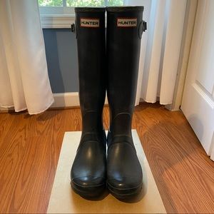 Navy Hunter Rain Boots